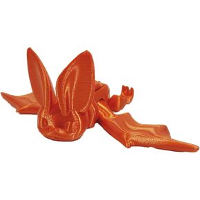 Flexi Cute Bat Fully Articulated Mechanical 3d Printed Toy Bird Jet Black