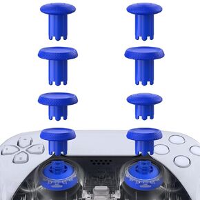 eXtremeRate ThumbsGear V3 Interchangeable Ergonomic Thumbsticks for PS5 Controller, Replacement Analog Thumb Sticks for PS4 Controller - 4 Height Adjustable Convex & Concave Grip Joysticks - Black
