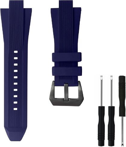 Rubber Silicone Watch Bands Strap Replacement 13x29mm with black buckle for Michael Kors - MK8380 MK8356 MK8295 MK9020 - Michael Kors Watch Band in Kuwait