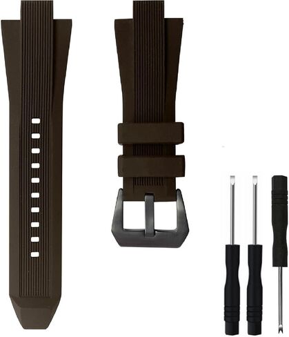 Rubber Silicone Watch Bands Strap Replacement 13x29mm with black buckle for Michael Kors - MK8380 MK8356 MK8295 MK9020 - Michael Kors Watch Band in Kuwait