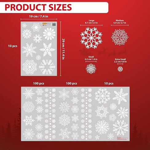 WALPLUS Christmas Window Clings Christmas Decorations Clearance Christmas Wall Sticker Double-Sided Reusable Peel and Stick Removable for Glass Living Room Xmas Peeking Santa Snowflakes 149 Pcs in Saudi Arabia