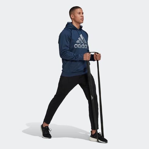 adidas Game & Go Big Logo Pullover Hoodie Scarlet/Dark Grey Heather Solid Grey MD in Saudi Arabia