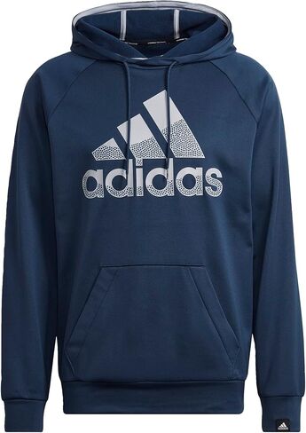 adidas Game & Go Big Logo Pullover Hoodie Scarlet/Dark Grey Heather Solid Grey MD in Saudi Arabia