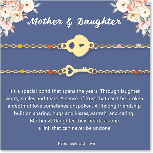 Matching Mother and Daughter Bracelets for 2, Sun and Moon Gifts for Daughter Mothers Day Christmas Birthday Gift, Mother and Daughter Gifts in Kuwait
