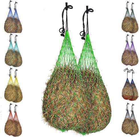 Majestic Ally Hay Net, Set of 2, Length - 54", Holes 3"x3" for Horses (Purple) in Saudi Arabia