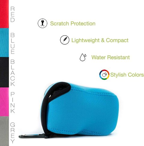 MegaGear Ultra Light Neoprene Camera Case Compatible with Olympus OM-D E-M1 Mark III, E-M1 Mark II (12-40mm), Black (MG1070) in Saudi Arabia