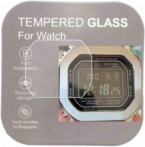 [قطعتان] واقي شاشة من الزجاج المقسى لساعة GW-M5610 GW-M5610-1BJF، حواف مستديرة 2.5D 9H ممتازة مضادة للخدش، مضادة لبصمات الأصابع وخالية من الفقاعات لـ GW-M5610】 in Saudi Arabia