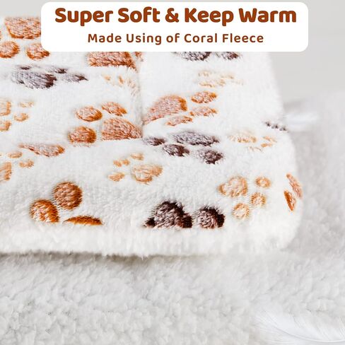 Amakunft 2 Pcs Guinea Pig Bed Mat Washable, Rabbit Winter Bed Pad for Indoor, Warm Small Animal Bed Mattres, Fleece Sleeping Pad for Bunny, Rat, Hedgehog, Squirrel, Chinchilla (Pink Star, Medium) in Kuwait