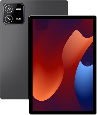 Android Tablet - 10.1 Inch Android 13 Tablet with Case, 8GB RAM 128GB ROM 512GB Expand, Quad-Core Processor, 1280 x 800 IPS HD Touch Screen, 6000mAh Battery, GPS, WiFi,Bluetooth, Silver in Saudi Arabia