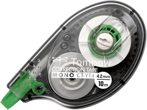 بكرات تصحيح Tombow CT-YT4 مع بكرات جانبية 4.2 مم × 10 م، عبوة من 4 قطع مفردة in Saudi Arabia