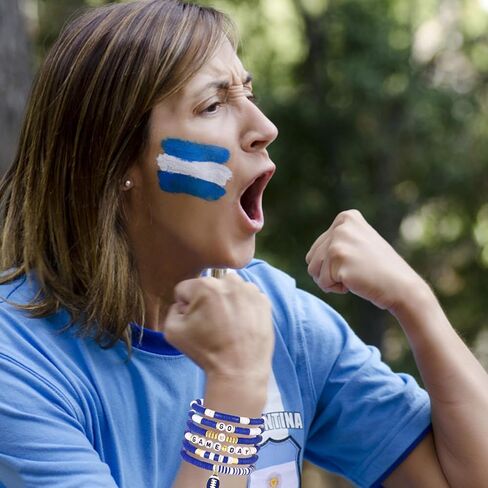 FAERLIIRY Game Day Bracelets for Women Football Bracelets Stackable Heishi Beaded Stretch Bracelets Sport Fan Bracelet Football Charm Bracelet Bangles Football Mom Accessories Outfits Jewelry in Kuwait