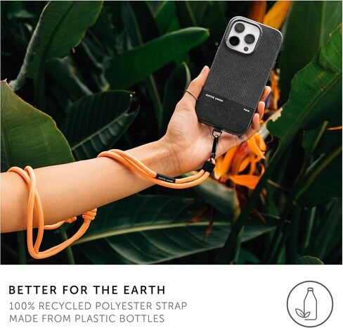 Native Union City Grip – Adjustable & Detachable Universal Wrist Phone Strap – Compatible with iPhone 16, 15, 14, 13 and most Smartphones – Made with 100% Recycled Polyester (Kraft) in Saudi Arabia