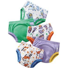 Bambino Mio, Revolutionary Reusable potty training pants 5 pack, brave dinos, 3-4 years Multicolor