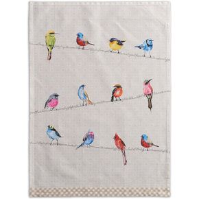 Maison d' Hermine Dish Towels 100% Cotton Kitchen Towels Absorbent Dishcloth for Home, Kitchen, Dining, Cocktail Parties & Camping, Marquise - Spring/Summer (Set of 3)
