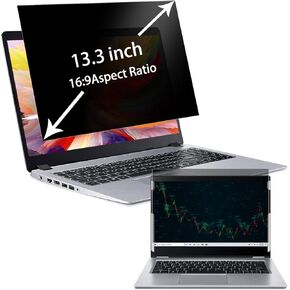 17.3“ Laptop Privacy Screen Protector for 17.3 Inch HP/Lenovo/Dell/ASUS/Samsung/Acer/MSI/Razer Blade/LG etc Laptop, Removable 16:9 Aspect Privacy Filter, Anti Glare Blue Light Screen Protector