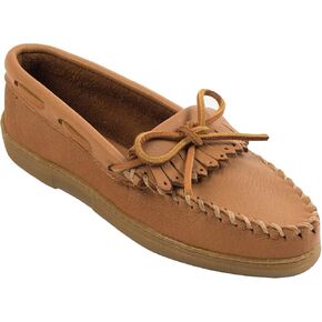 Minnetonka Women's Moosehide Fringed Kilty Moccasin