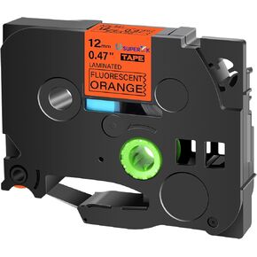 USUPERINK 1PK Compatible for Brother P-Touch Label Maker Tape TZe-C31 TZ-C31 TZeC31 TZC31 Black on Fluo Yellow 12mm 1/2 inch 0.47'' x 16.4ft Laminated TZe TZ Label Tape for PT-D210 D400 D600 H100 H110 in Saudi Arabia
