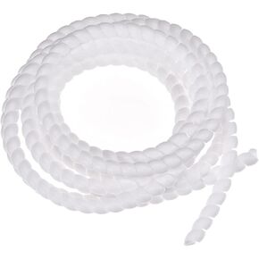 Rebower Flexible Cable Organizer Spiral Cable Protector Cable Wire Wrap, [for Cord Management] - 20mm x 24mm / 2M / Black