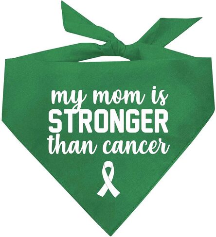 My Mom is Stronger Than Cancer Printed Dog Bandana (Assorted Colors) in Saudi Arabia