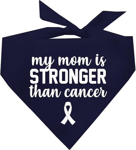 My Mom is Stronger Than Cancer Printed Dog Bandana (Assorted Colors) in Saudi Arabia