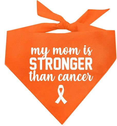 My Mom is Stronger Than Cancer Printed Dog Bandana (Assorted Colors) in Saudi Arabia