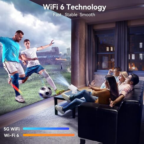 Mini Projector Built in Android TV 11.0 Portable Smart Projector with Wifi and Bluetooth 180°Rotatable 1080P Support Short Throw Outdoor Auto Keystone 40''-130'' Screen Home Theater Projector in Saudi Arabia
