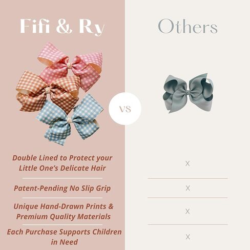 Fifi & Ry Handmade 3-Inch Hair Bows for Girls | Baby & Toddlers Hair Accessories | Premium, No Slip Clip, No Damage, No Pull Toddler Bows | Gift Set Free Palestine 4 Pack in Saudi Arabia