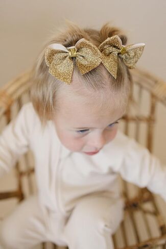 Fifi & Ry Handmade 3-Inch Hair Bows for Girls | Baby & Toddlers Hair Accessories | Premium, No Slip Clip, No Damage, No Pull Toddler Bows | Gift Set Free Palestine 4 Pack in Saudi Arabia