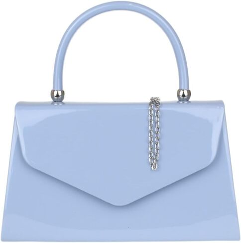 Patent Clutch Bag Handbag Small Hard Case Ladies in Kuwait