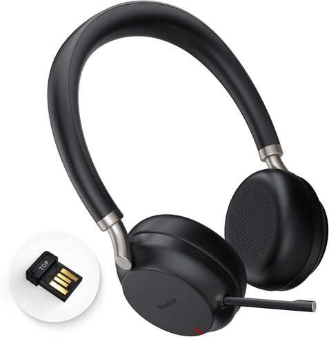 Yealink BH72 with Charging Stand UC Light Gray USB-A bluetooth headset with microphone for pc and mobile in Saudi Arabia