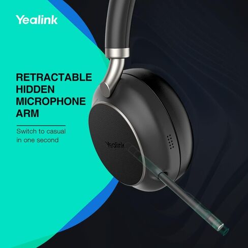 Yealink BH72 with Charging Stand UC Light Gray USB-A bluetooth headset with microphone for pc and mobile in Saudi Arabia
