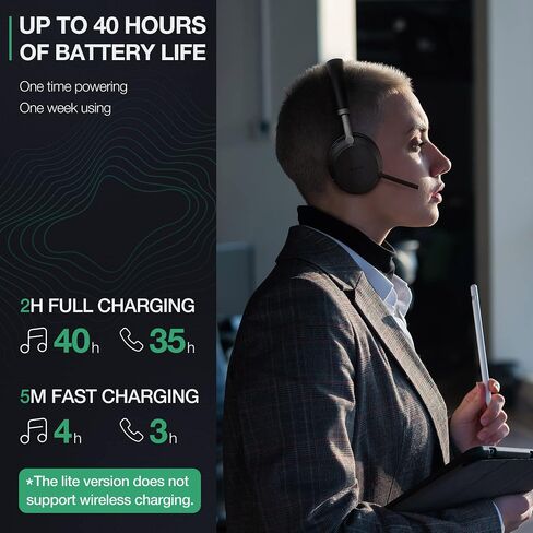 Yealink BH72 with Charging Stand UC Light Gray USB-A bluetooth headset with microphone for pc and mobile in Saudi Arabia