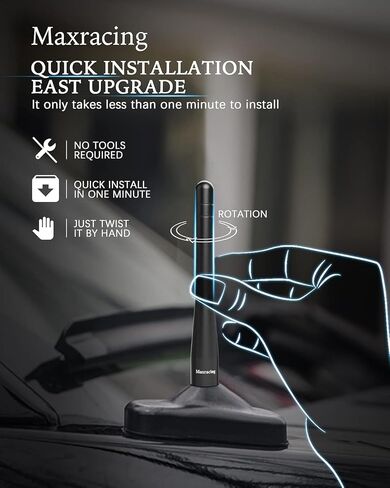MAXRACING Short Aluminum Antenna Compatible with Tacoma 1995-2016 in Saudi Arabia