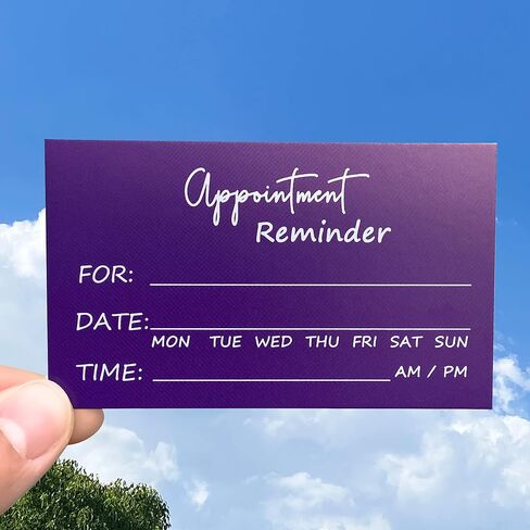 RXBC2011 Appointment Reminder Cards Pack of 100 Orange in Saudi Arabia