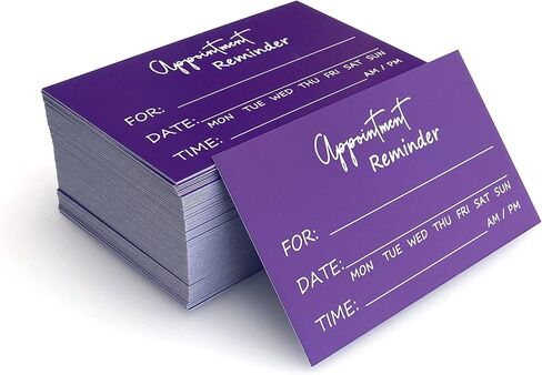 RXBC2011 Appointment Reminder Cards Pack of 100 Orange in Saudi Arabia