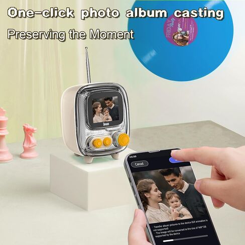 Divoom Tiivoo-2 Retro Bluetooth Speaker with FM Radio,Pixel Art Portable Mini Cute Wireless Small Speaker,Vintage Decor Suitble for Party Office Desk Home Bedroom Kitchen,Pink in Kuwait