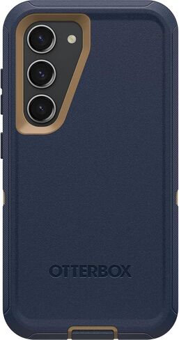 OtterBox Galaxy S23 (فقط) - حافظة سلسلة Defender - سوداء، متينة ومتينة - مع حماية للمنافذ - تتضمن مسند بمشبك الحافظة - عبوة غير مخصصة للبيع بالتجزئة in Kuwait