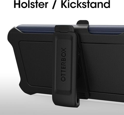 OtterBox Galaxy S23 (فقط) - حافظة سلسلة Defender - سوداء، متينة ومتينة - مع حماية للمنافذ - تتضمن مسند بمشبك الحافظة - عبوة غير مخصصة للبيع بالتجزئة in Kuwait