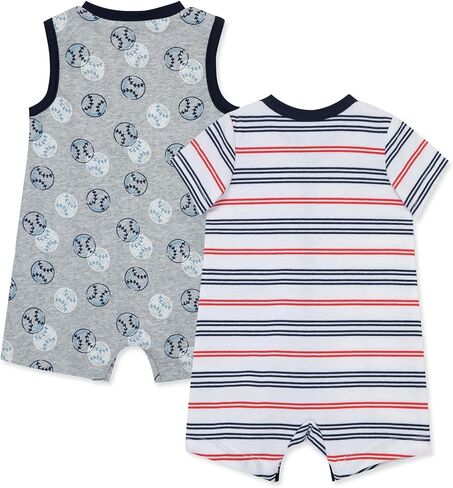 Little Me Clothes for Baby Boys' 2-Pack Rompers, 3-12 Months in Kuwait