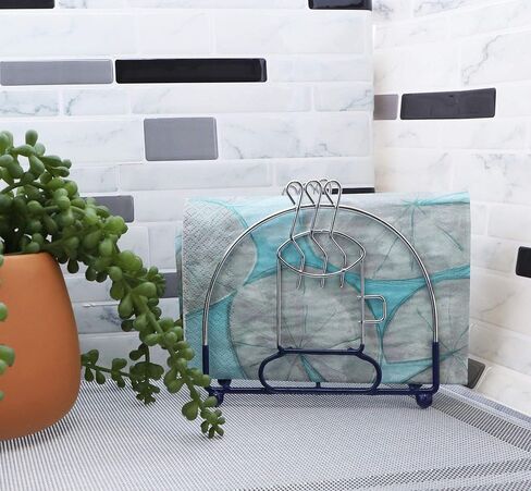 Wire Napkin Holder With Coffee Cup Kitchen Décor (Purple) in Kuwait