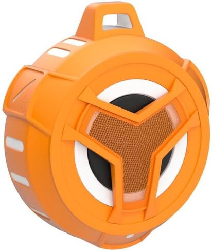 EBODA Bluetooth Shower Waterproof Speaker Portable Gifts for Kayak Teens | IP67 Small Mini Speakers with LED Light, Floating, 2000mAh, True Wireless Stereo for Hiking, Beach, Stuff for Boys Men-Black in Kuwait