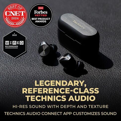 Technics Premium Hi-Fi True Wireless Bluetooth Earbuds with Advanced Noise Cancelling, 3 Device Multipoint Connectivity, Wireless Charging, Hi-Res Audio + Enhanced Calling - EAH-AZ80-A (Midnight Blue) in Saudi Arabia