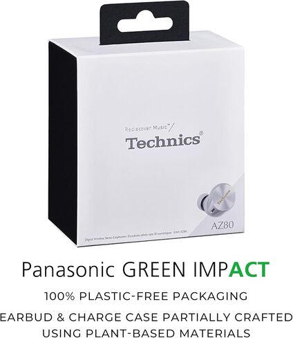 سماعات أذن بلوتوث لاسلكية هاي فاي ترو من تكنيكس مع خاصية إلغاء الضوضاء المتقدمة، واتصال متعدد النقاط بـ 3 أجهزة، وشحن لاسلكي، وصوت عالي الدقة + مكالمات محسنة - EAH-AZ80-A (أزرق منتصف الليل) in Kuwait