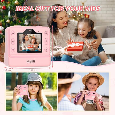 كاميرا Mafiti Kids طباعة فورية، كاميرا فورية 1080 بكسل للأطفال، كاميرا رقمية سيلفي مع شاشة 2.4 بوصة بطارية 1200 مللي أمبير، 3-12 عامًا للفتيات والأولاد هدايا لأعياد الميلاد/عيد الميلاد/العطلات، برتقالي in Saudi Arabia