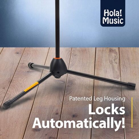 مرحبا! حامل ميكروفون الموسيقى مع ارتفاع قابل للتعديل للاستخدام في المنزل أو الاستوديو أو المكتب أو المسرح - وحدة مفردة قياسية in Kuwait