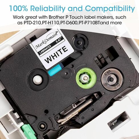 6-Pack P Touch Label Tape 12mm 0.47 Inch Multi-Color Compatible Brother Ptouch Tape TZE-MQ531/MQE31/MQF31/MQP35/MQG35/MQG31 12mm 0.47 inch for Brother P Touch PT-H110 PT-D600 PT-D400 Label Makers in Kuwait