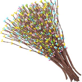 12 Packs Easter Floral Picks Easter Artificial Pip Berry Sprays Easter Floral Spray Berry Garland Spring Floral Picks Stems for Easter Spring Home Decoration Craft Embellishing in Kuwait