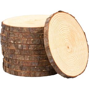 Set of (10) 7-8 inch Wood Slices for centerpieces! Wood Slice centerpieces, Wood Rounds, Tree Slices (7 inch)
