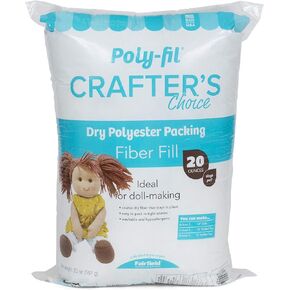 Fairfield CCDF10 Poly-Fil Crafter's Choice Dry Packing Fiber Fill 10 Ounce Bag, Blue/Orange