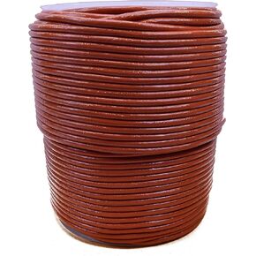 BORED? PARACORD! Genuine Leather Round Cord - Soft Smooth Rope, Diameters, and Lengths